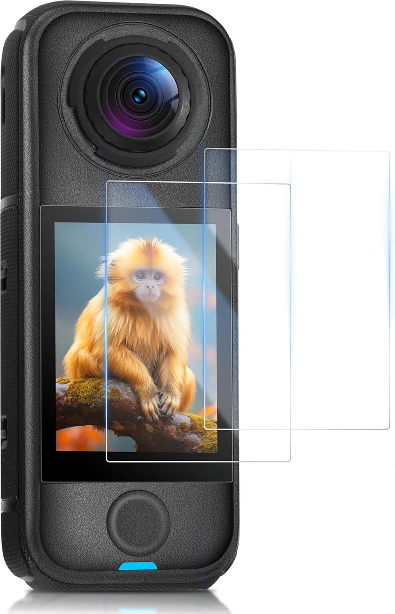 STARTRC حماية شاشة لـ Insta360 X4 Air، زجاج مقسى بصلابة 9H تغطية كاملة مع مجموعة تركيب، دقة عالية، تصميم منحني، مضاد لبصمات الأصابع - Image 1
